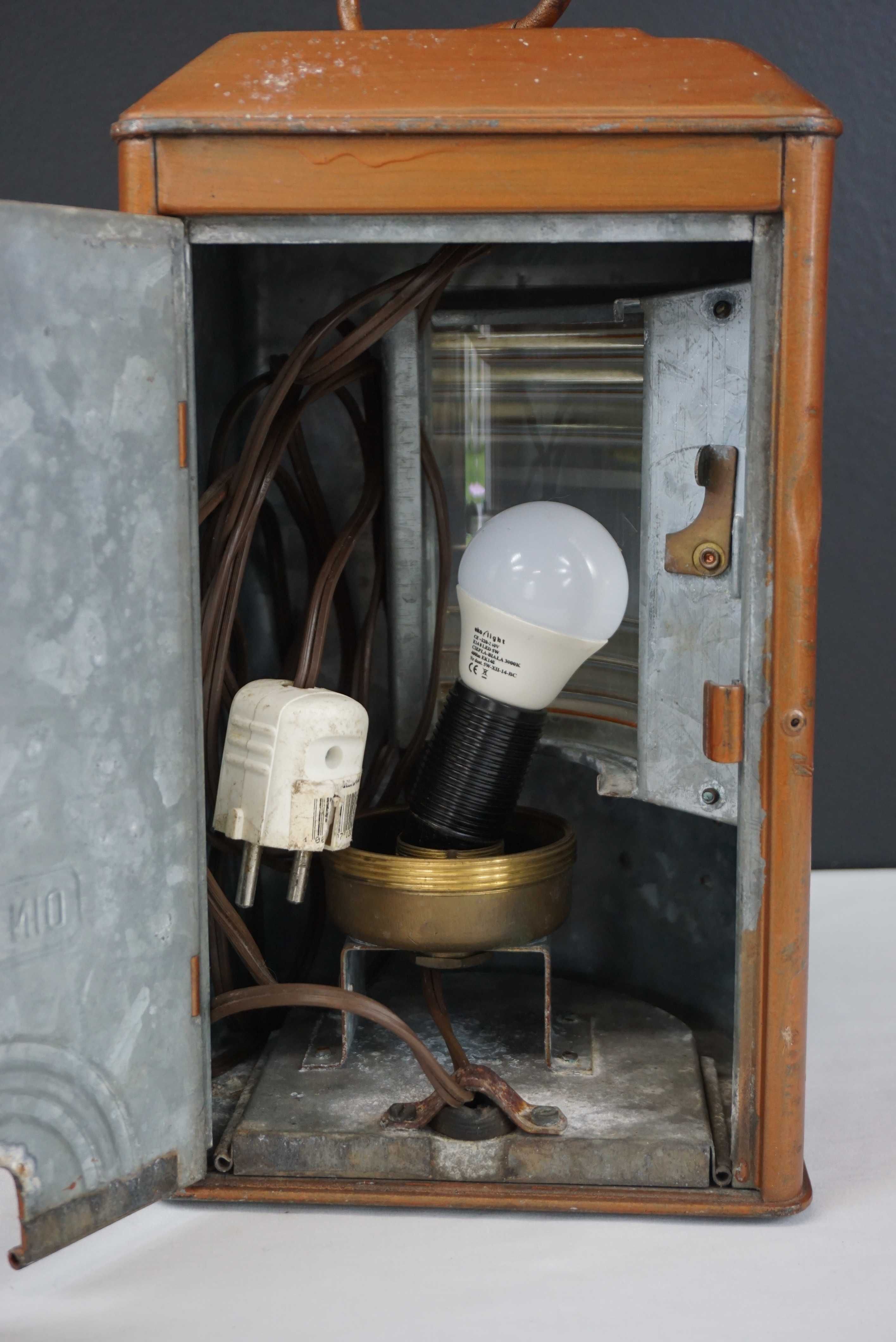 Stara lampa okrętowa Ahlemann Schlatter Bremen METALLWARENFABRIK nr2