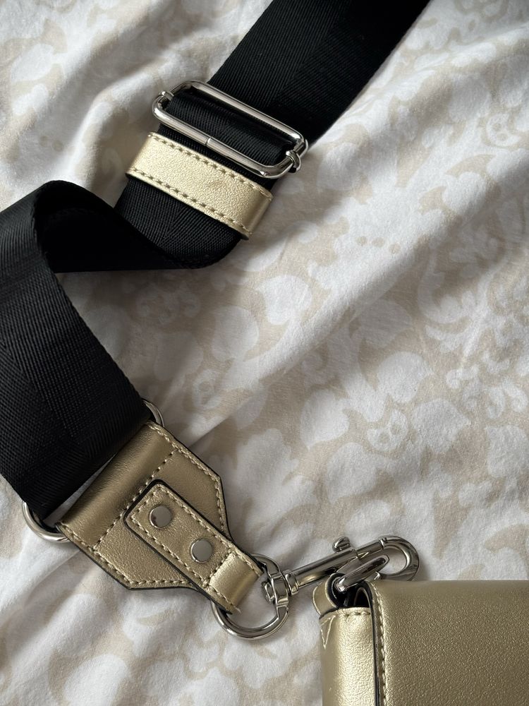 Torebka trussardi jeans złota