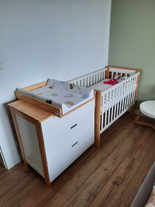 Łóżeczko i komoda Klupś