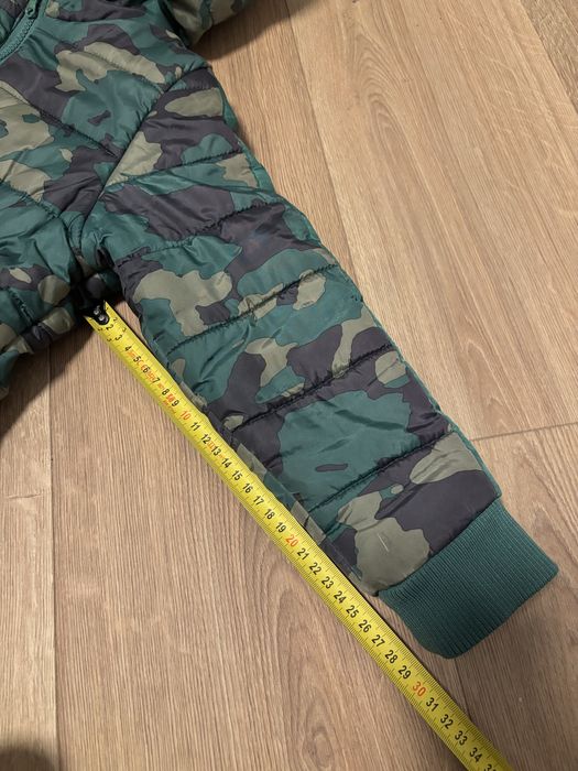Kurtka zimowa chłopięca polar ciepła ocieplana Pepco 122 moro zielony
