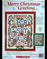 Набір фірми Dimensions  8439 Merry Christmas  Greeting. США