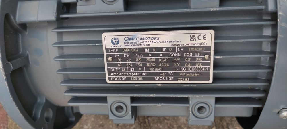 Silnik elektryczny trójfazowy 2,2kW