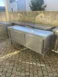 Bancada de inox c/ portas