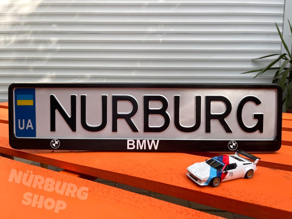 Номерная рамка под номер с логотипом эмблемой BMW M Performance