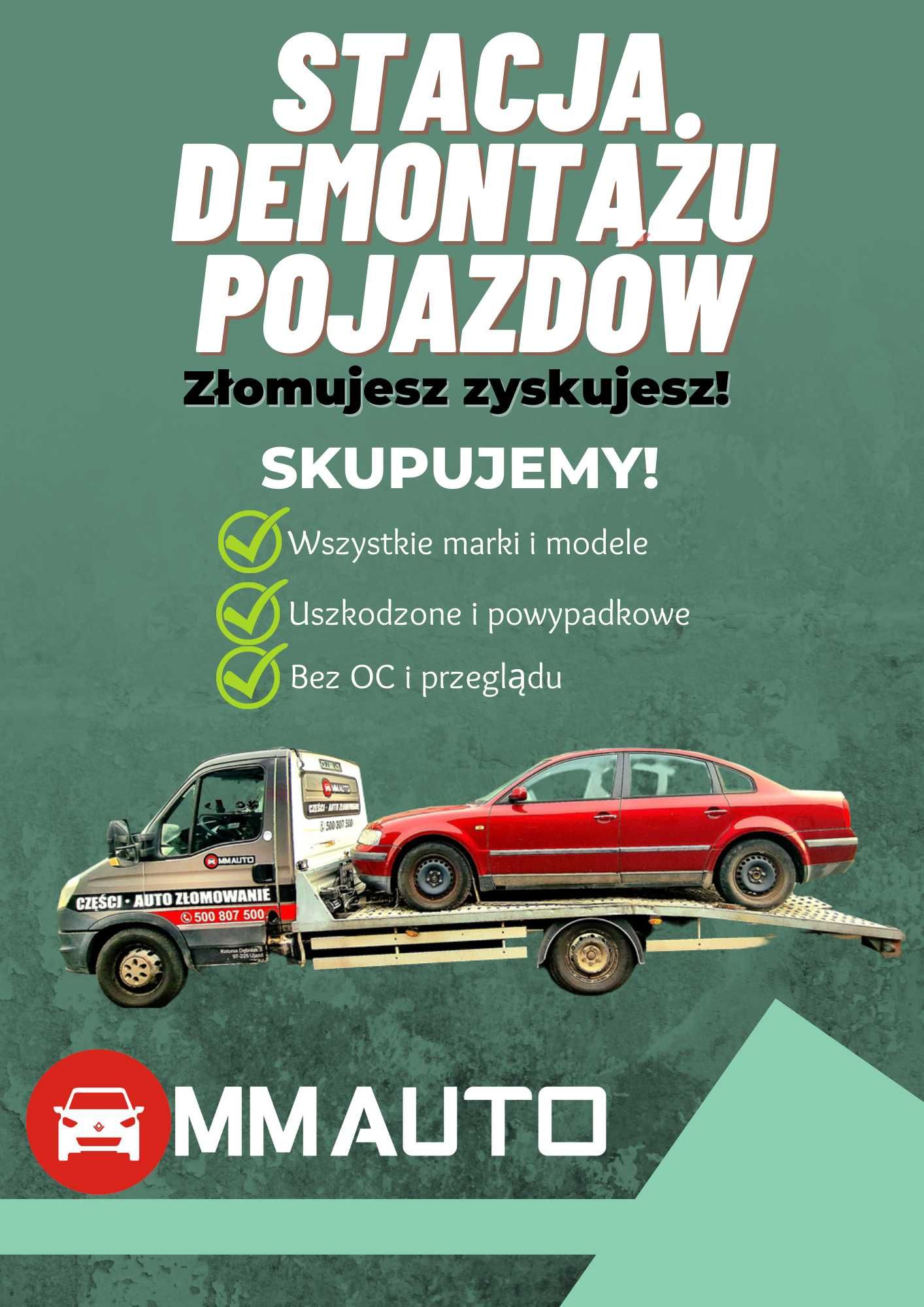 Legalna Auto kasacja Skup aut Złomowanie Pojazdów Gratis !!! $$$$