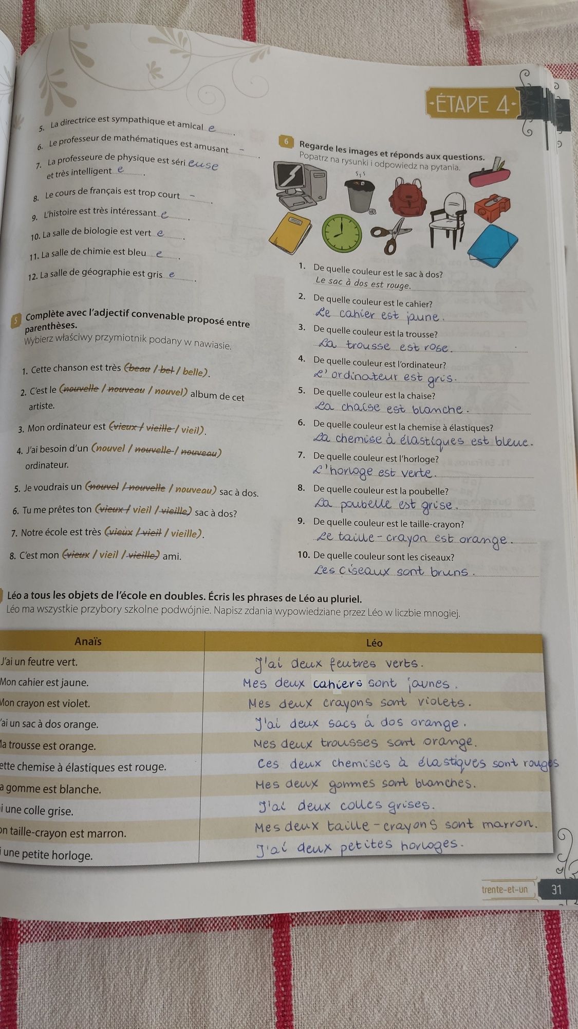 C'est parti 1 ćwiczeniówka klasa 1  język francuski