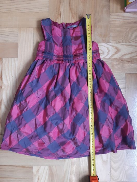 Sukienka w kratę na święta rozm. 92