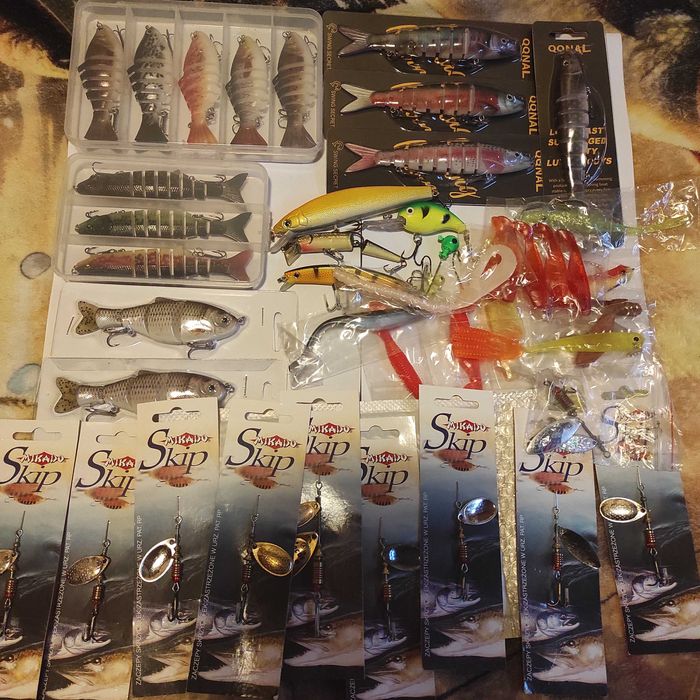 Błystki, woblery, gumy, przynęty spinningowe na szczupaka OKAZJA