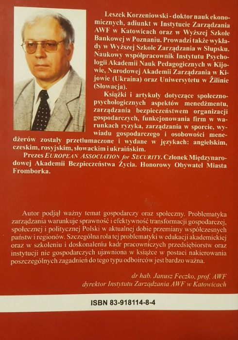 Menedżment. Podstawy Zarządzania. Leszek Korzeniowski NOWA