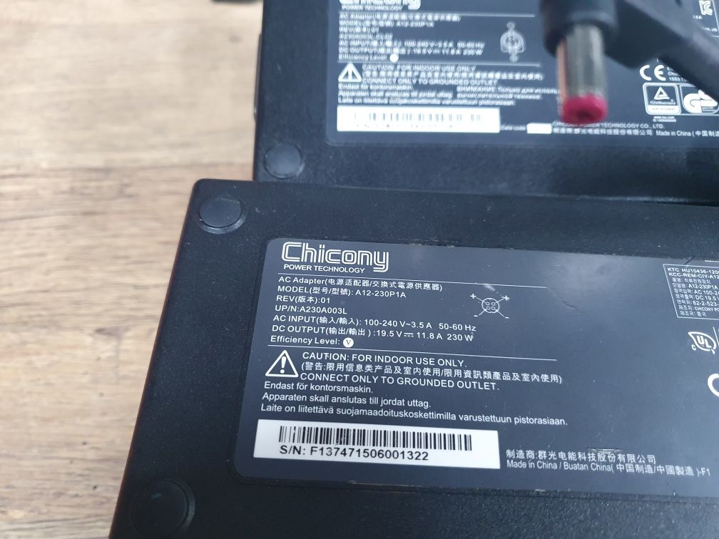Зарядка зарядное блок живлення Acer/Chicony 230w 19.5v/11.8a 5.5×1.7mm