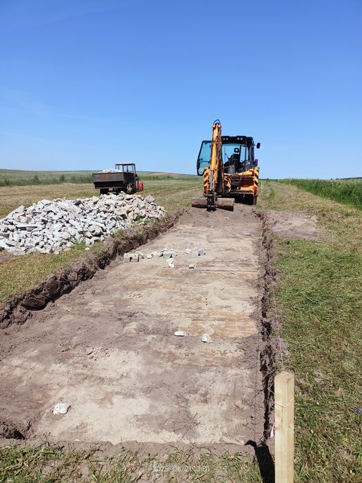 Prace ziemne podbudowy