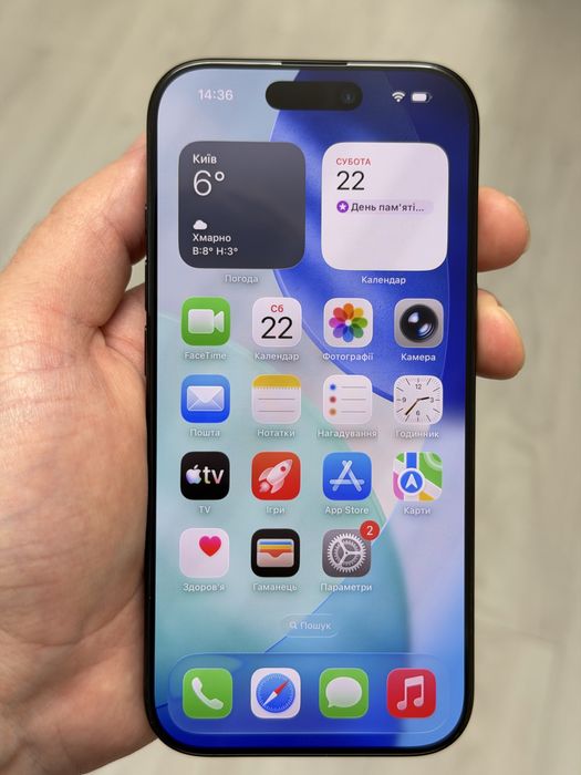 Iphone 16 Pro 128 Black Titanium eSIM гарантія 6 місяців