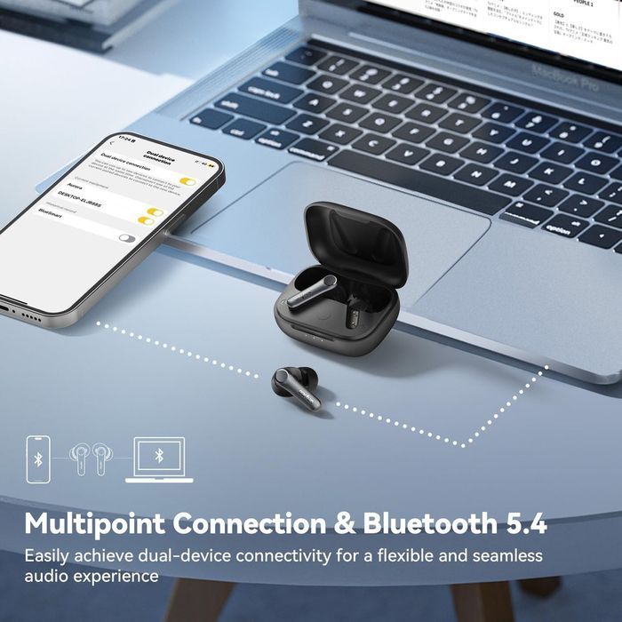 Słuchawki Bezprzewodowe Dokanałowe Earfun Air Pro 4 ANC Bluetooth 5.4