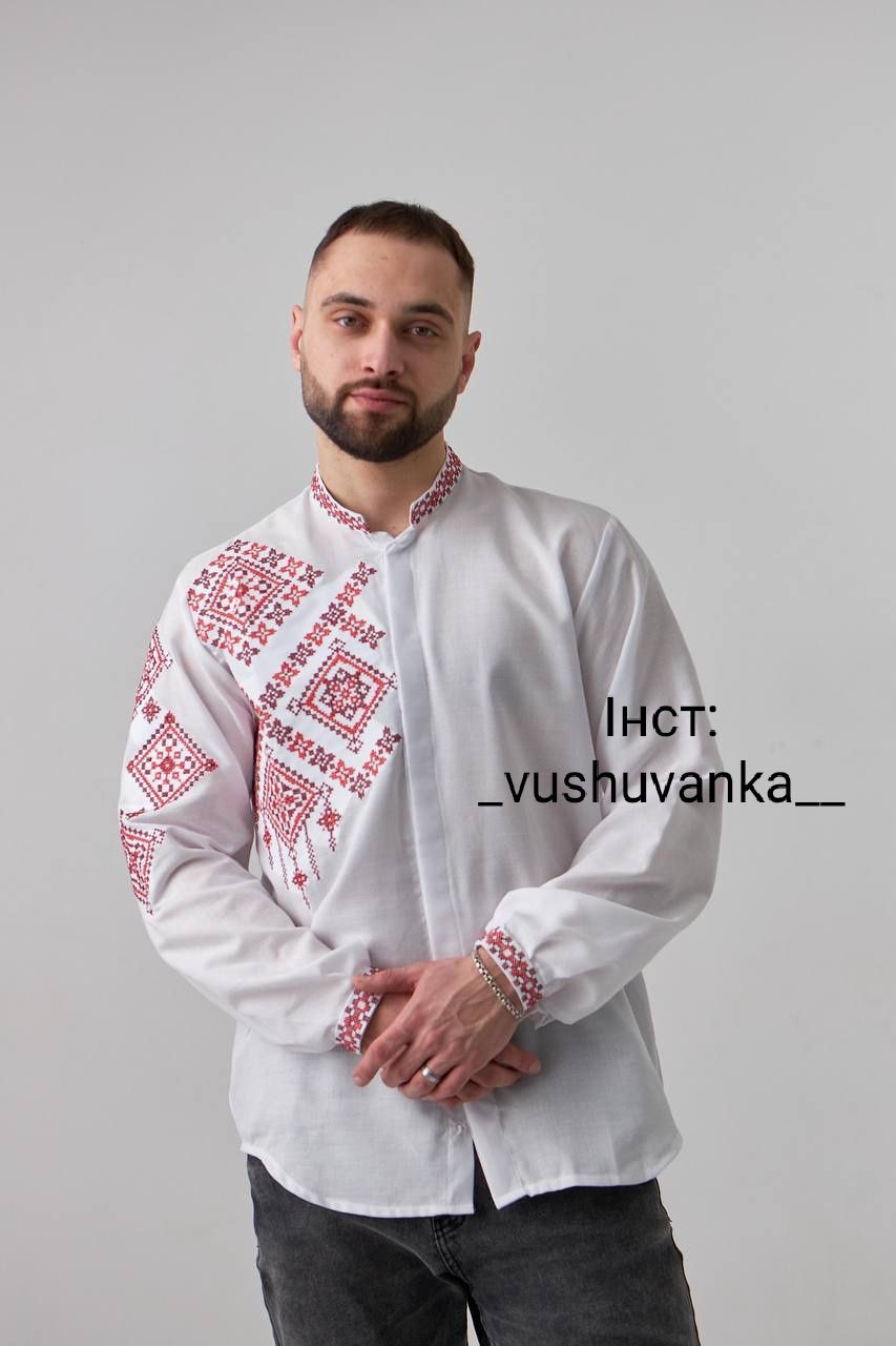 Чоловіча вишиванка/чоловіча вишита сорочка