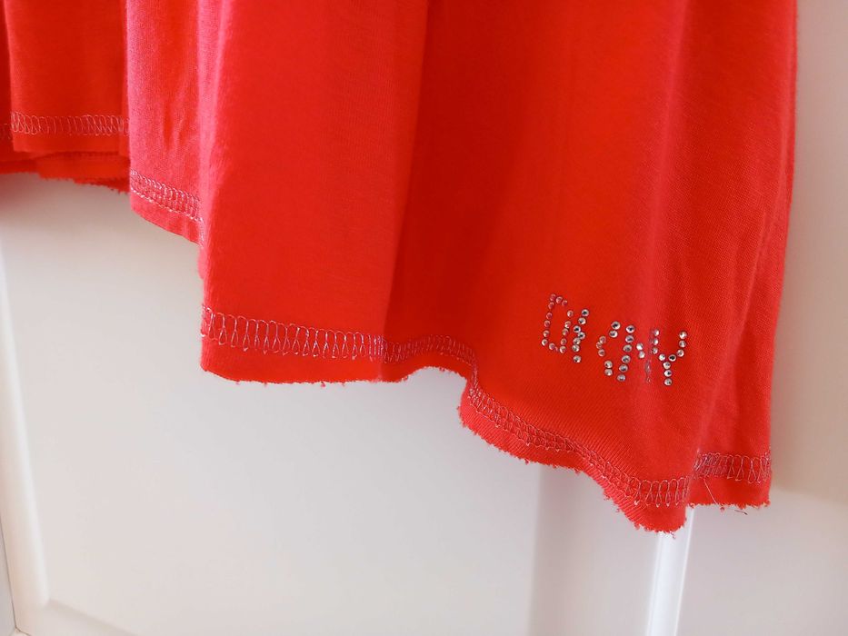 Vestido Verão coral e prateado tamanho 14 anos DKNY