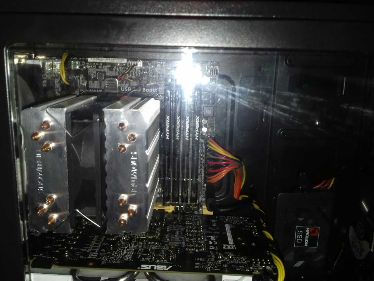 Asus B85M-G + Xeon E3-1270 v3 (i7 4770k) + 16 Gb Kingston HyperX Fury