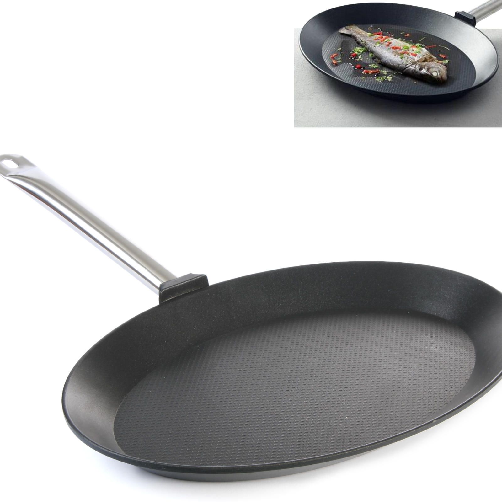 patelnia owalna do ryb profi line - hendi 629604