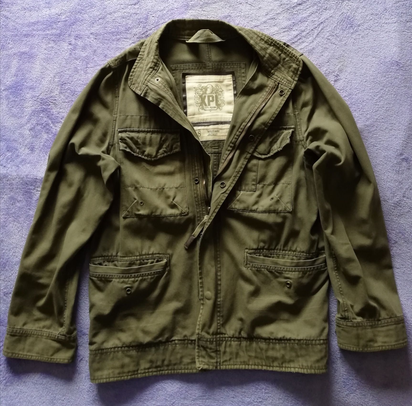 Casaco Verde Tropa - 100% Algodão - Tamanho S - Military Jacket