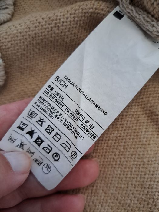 Camisola bege benetton S