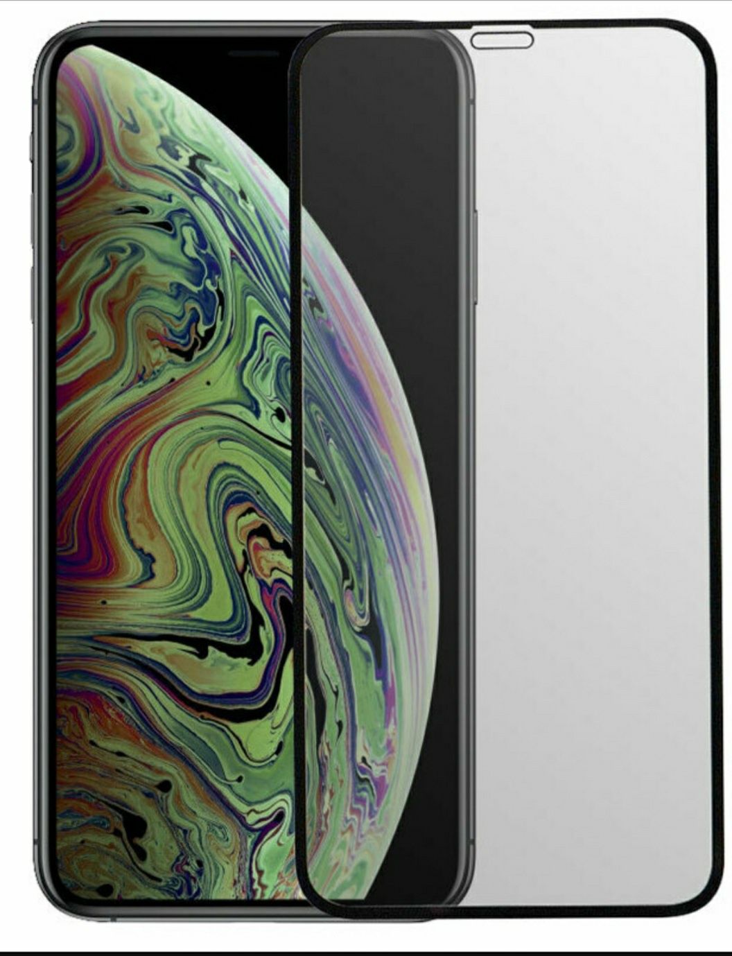 ZK Защитное стекло iPhone X,Xs,11 Pro Full Screen  Зеркальный Эффект