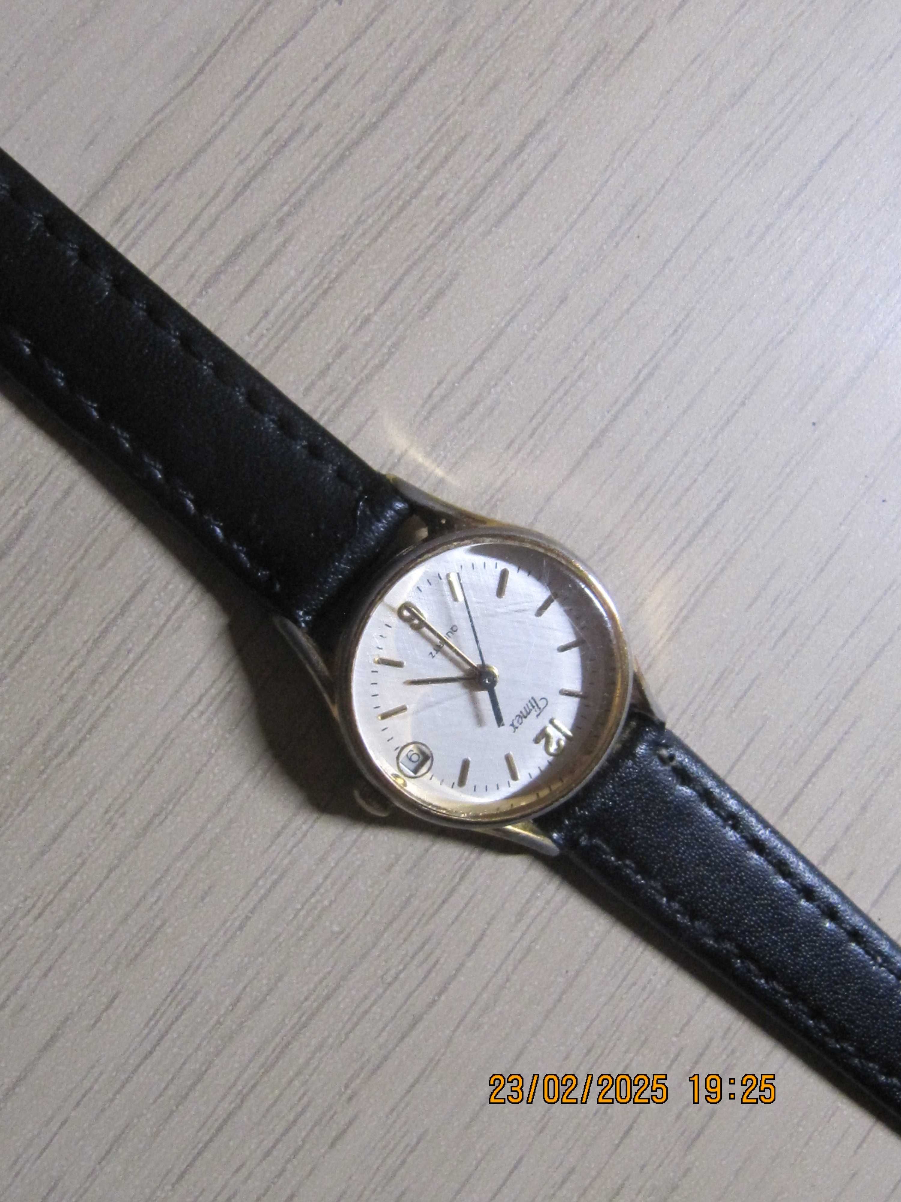 Timex oryginalny pozłacany zegarek damski