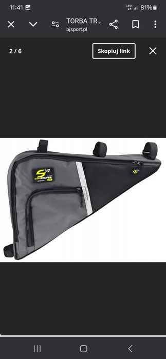 Sakwa rowerowa trójkątna arsenal 515 torebka wodoodporna