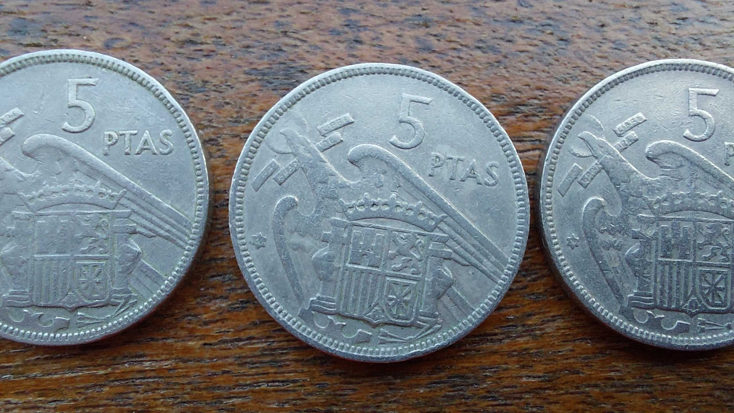 Moedas 5 Pesetas 1957