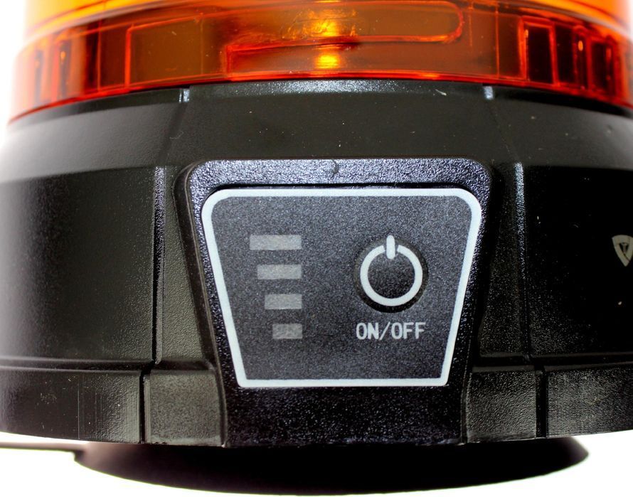 Lampa Ostrzegawcza Led Kogut Na Akumulator 3 Tryby Błysku 8H Pracy