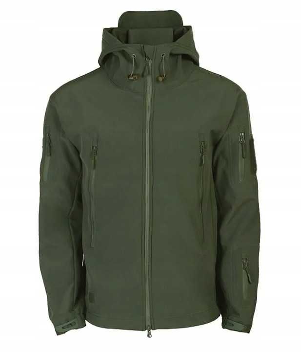 Komplet Softshell Bluza+Spodnie ocieplane 100% poliester OLIVE GREEN L