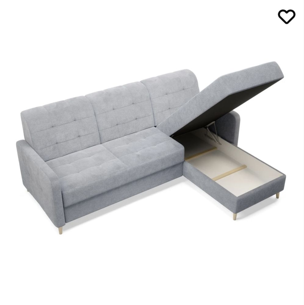 Agata meble  narożnik sofa  Volare szary