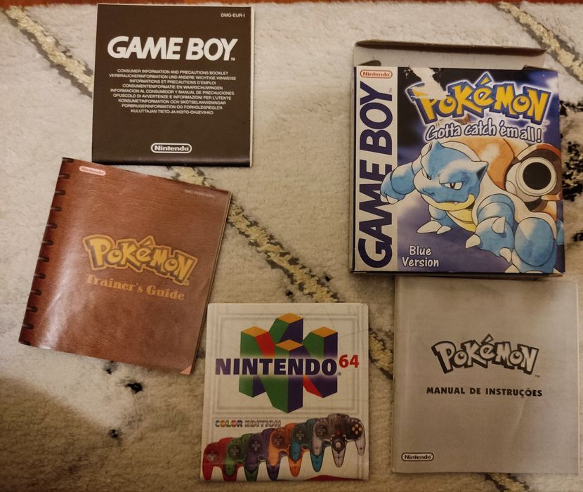 Pokémon Blue/Azul (Caixa e Manual)