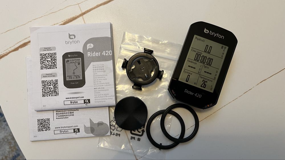 Bryton Rider 420 nawigacja licznik rowerowy