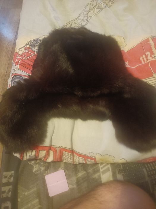 Uszanka czapka futrzana PRL elegancja