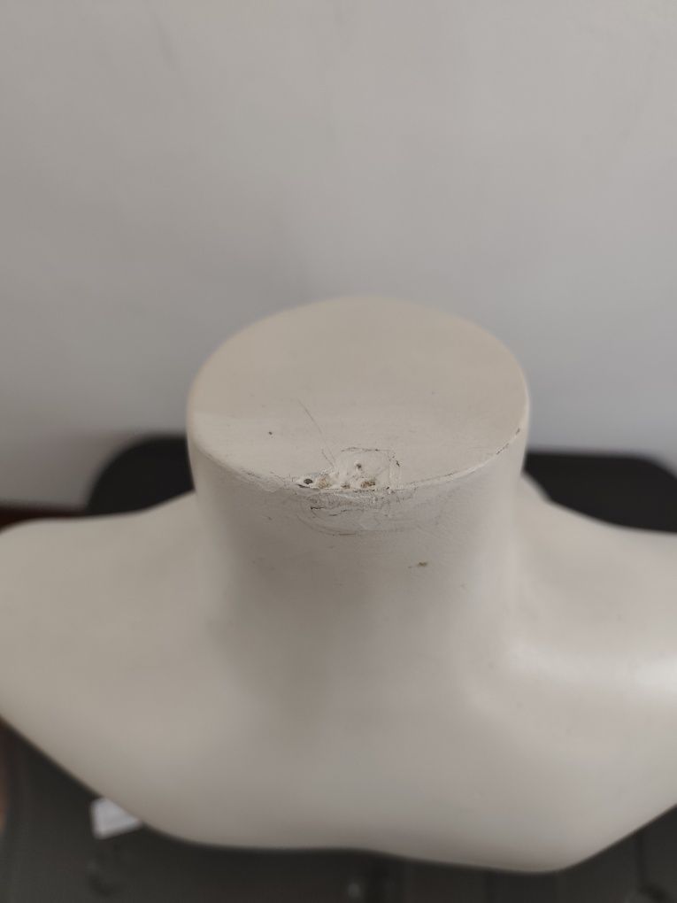 Busto de senhora em plástico