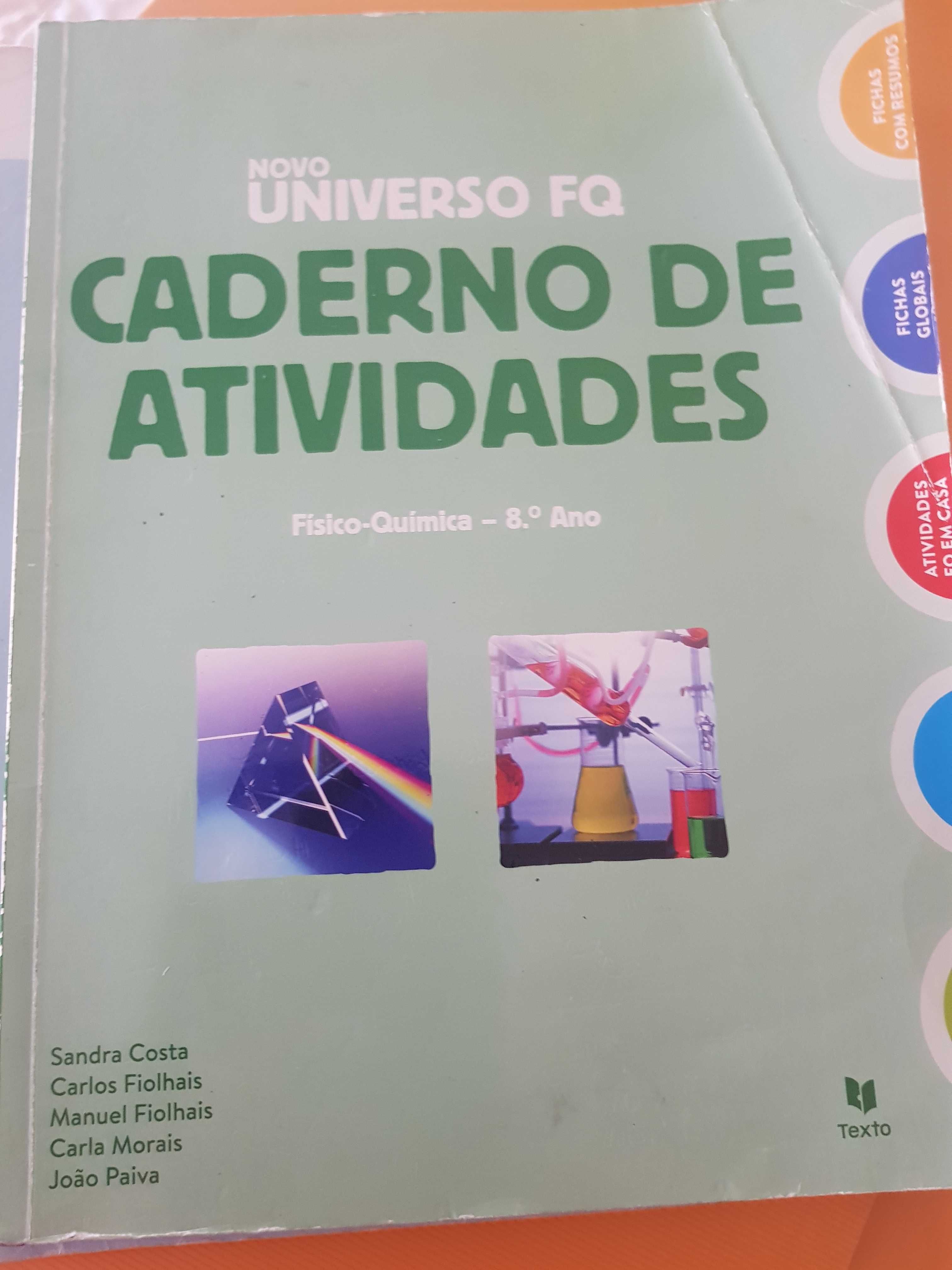 Cadernos de atividades 8º ano (Agrupamento do Bombarral)