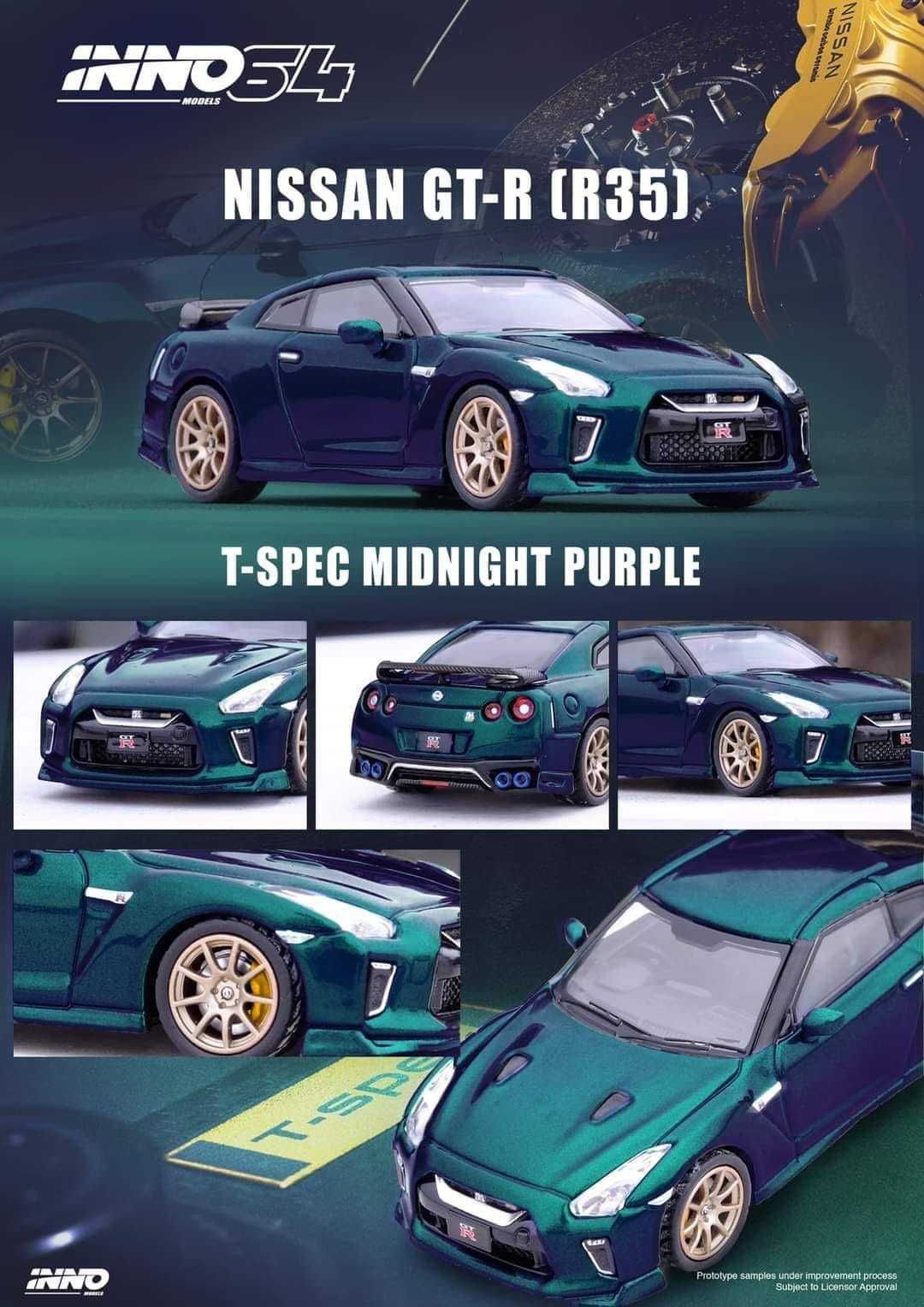 Nissan GT-R (R35) T-Spec Midnight Purple Inno64 1:64