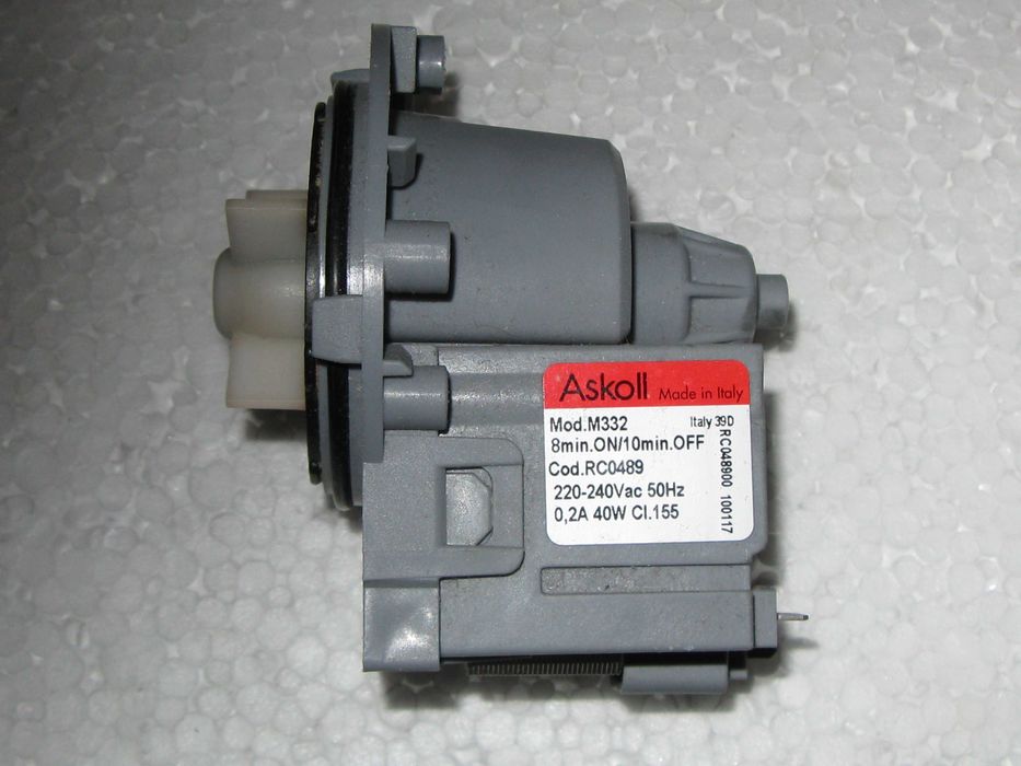 Сливной насос Askoll M332 40W для стиральной машины (Made in Italy)