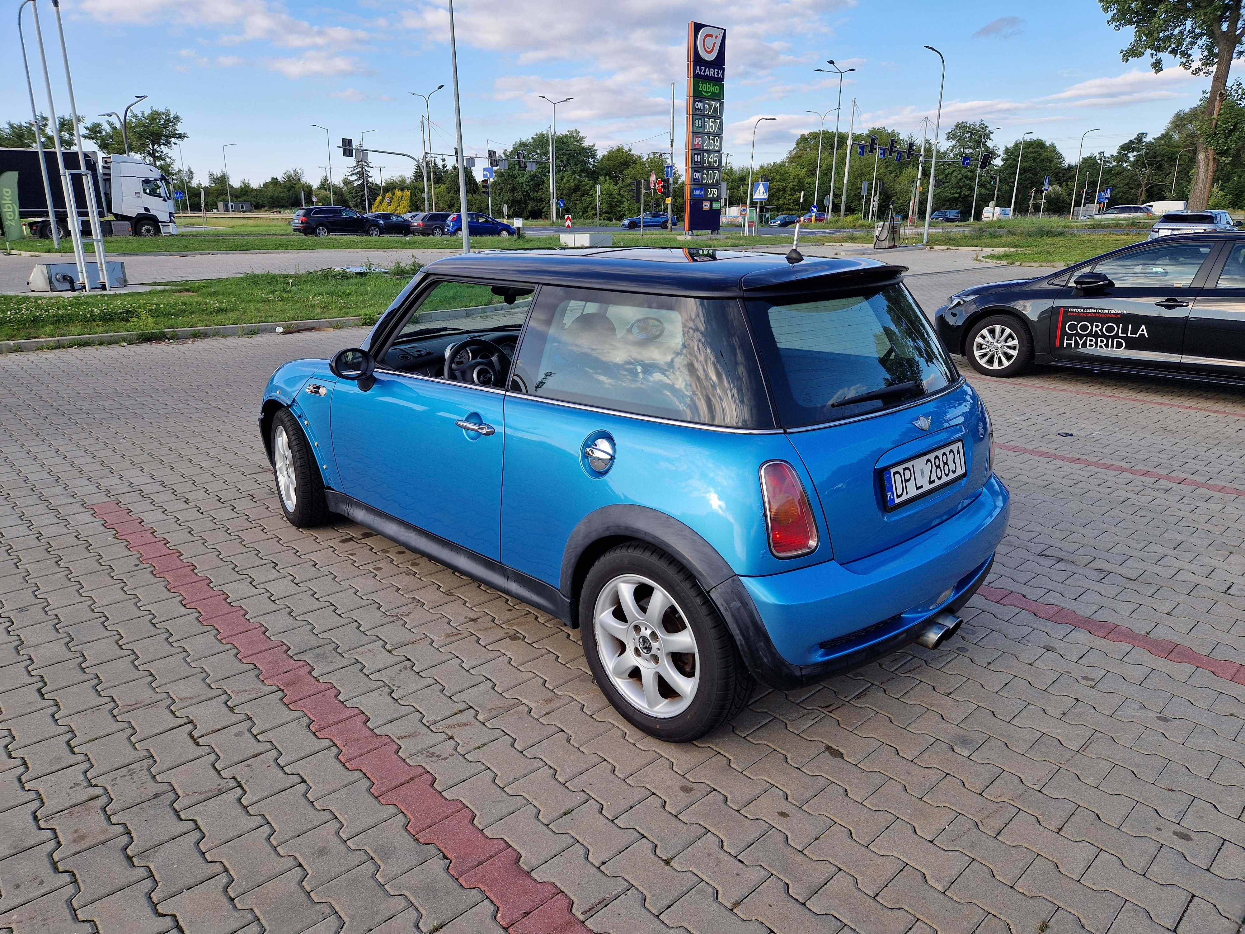Mini cooper S R53 kompresor 2002r Electric blue.