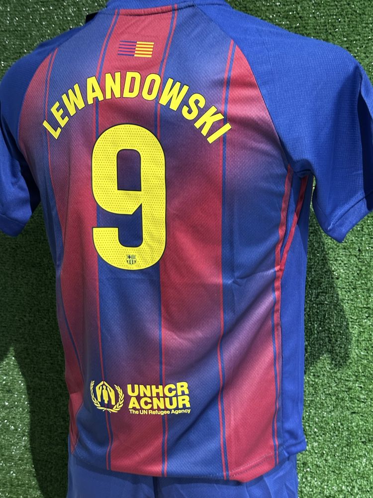 Koszulka FC Barcelona Lewandowski #9 Roz. 26, 9-11 lat, 140-150 + free