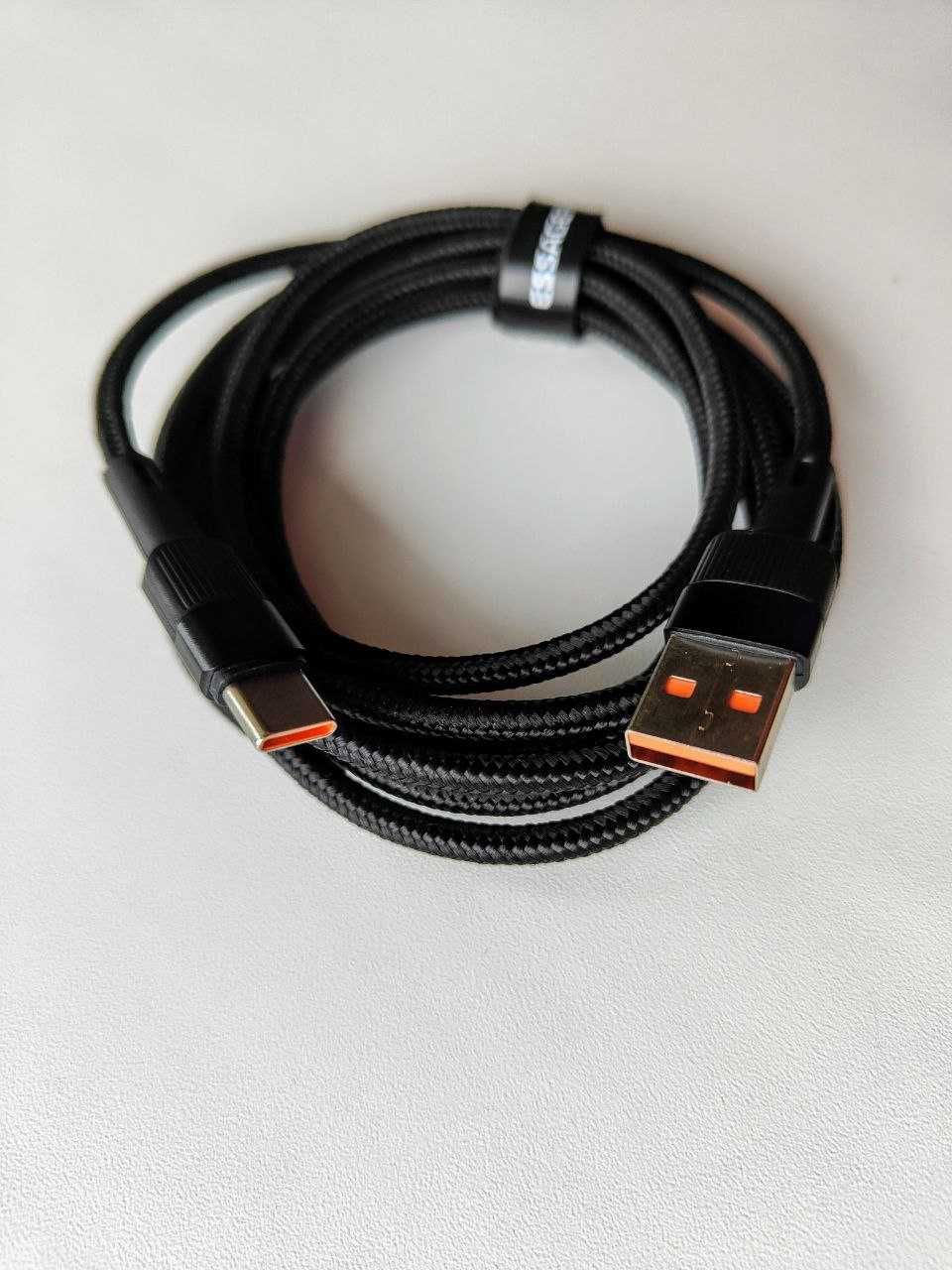 ‼️Надежный Кабель ESSAGER Type-C 6А 66W 1 метр быстрая зарядка