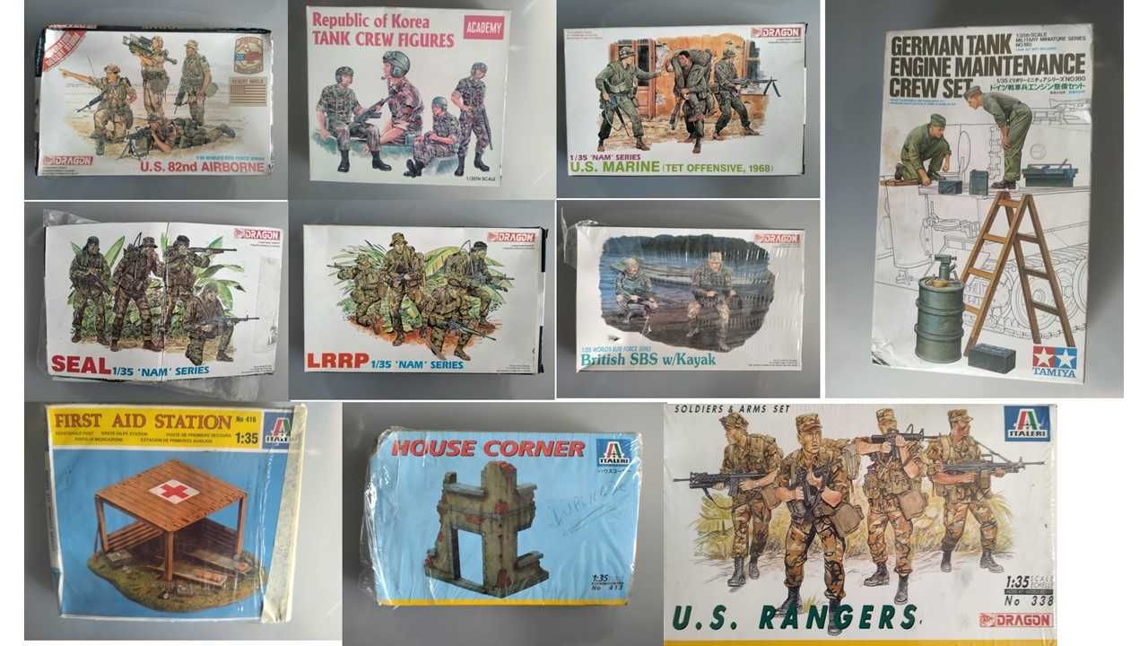 Vendo 1/35 kits modelismo, revell, dragon ,tamiya, guerra, novos