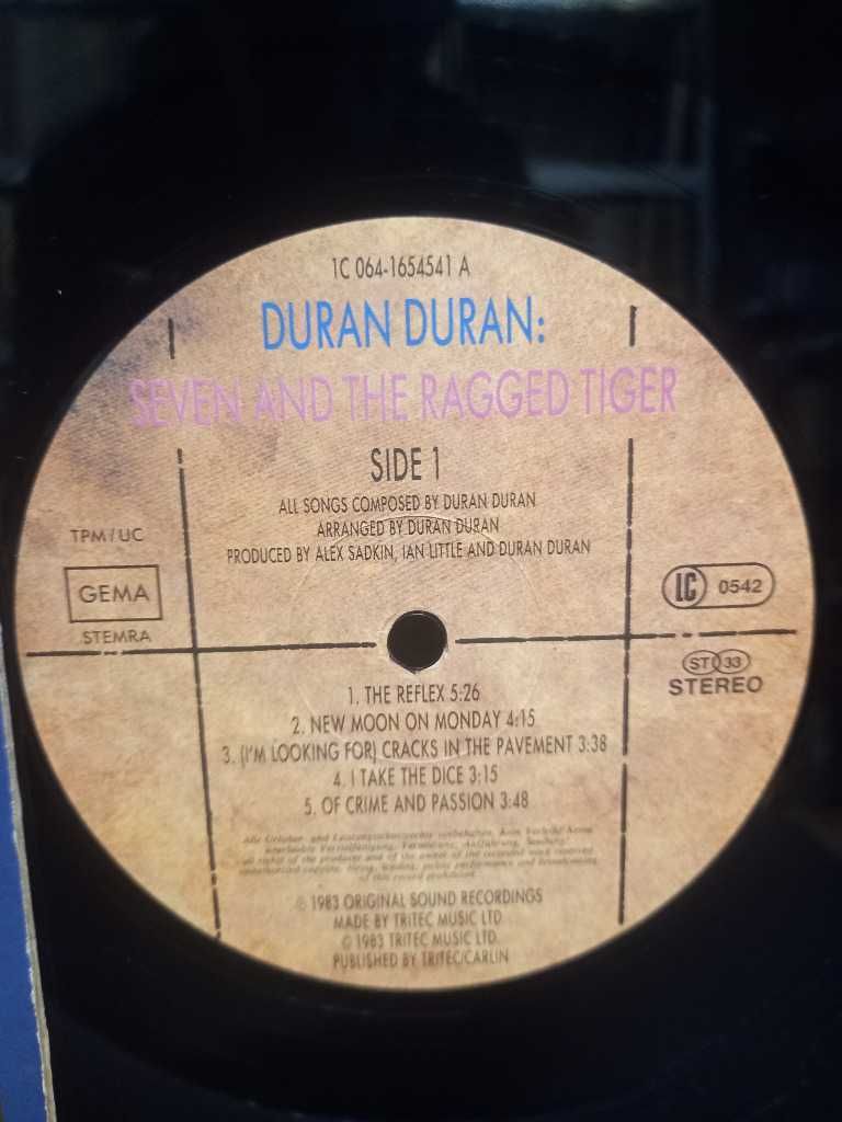 Duran Duran – Seven And The Ragged Tiger, płyta winylowa