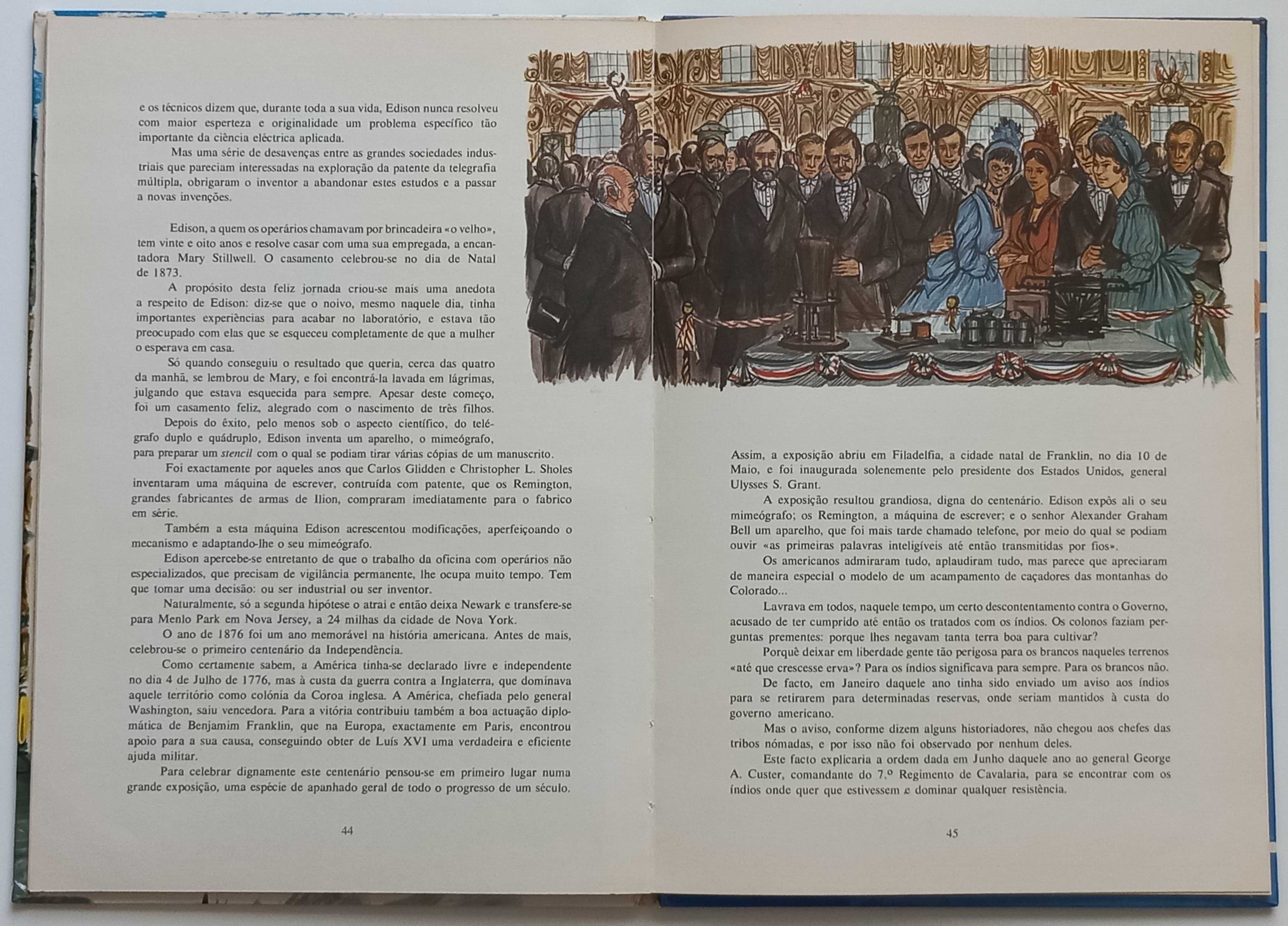 Livros sobre Thomas Edison / Louis Pasteur