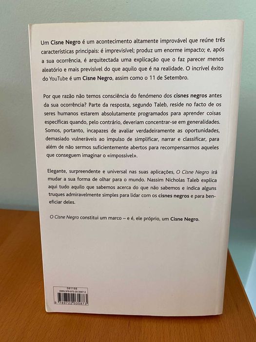 O Cisne Negro, O Impacto do Altamente Improvável - Nassim N. Taleb