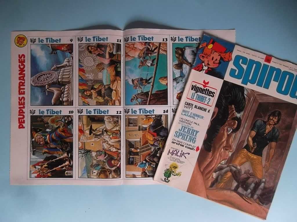 Revistas SPIROU com fichas colecionáveis