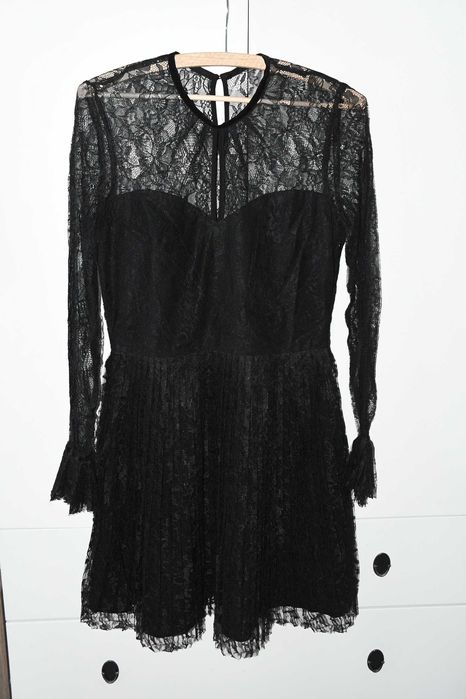 Sukienka koronkowa H&M czarna 38