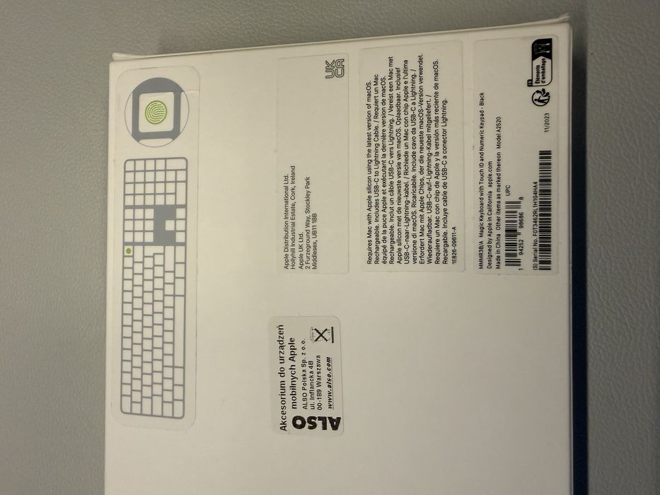 Klawiatura APPLE Magic Keyboard z Touch ID Lightning Black