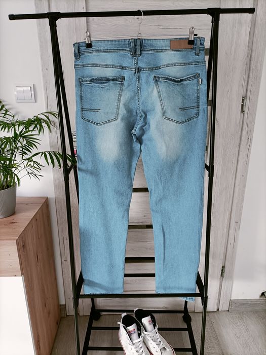 Spodnie jeansowe męskie jasne 43/36 Reserved skiny wiosna na wiosnę na
