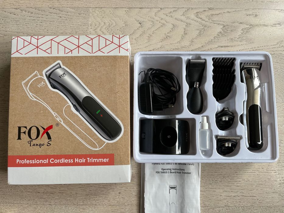 Trymer strzyżarka Fox Tango S do włosów i brody komplet - uszkodzona