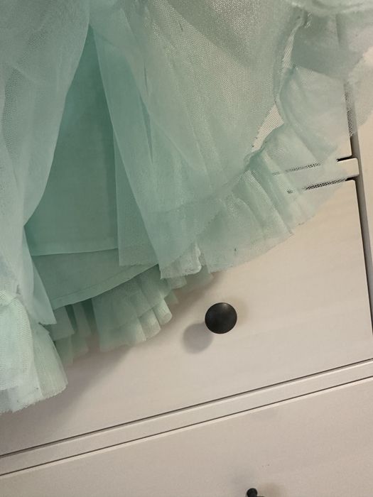 Miętowa warstwowa spódniczka tiulowa Cubus 122 / 128 tutu